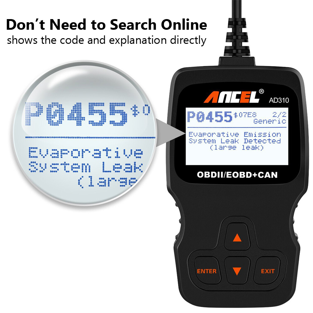 Automotive OBD2 CAN OBDII Car Engine Code Reader Diagnostic Scanner Tool CR3001-image