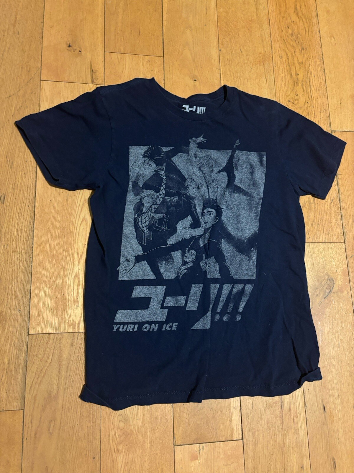 Yuri On Ice Crunchyroll Shirt Size Medium Blue Hot Topic Short
