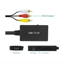 HDMI to RCA, HDMI to AV Converter, HDMI to Older TV Video Audio Converter Ada...