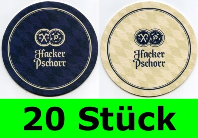 20 Stück Bierdeckel Hacker Pschorr Bräu München für Bar Party Theke Tresen
