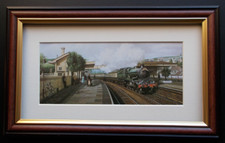RAILWAY PRINT BY DON BRECKON FRAMED (B)