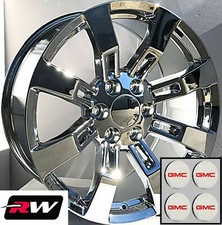 22 x9" inch GMC Yukon OEM Specs Denali Wheels CK375 Chrome Rims 6x139.7