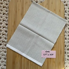 Bonnie & Camille Fabric RUBY Gray And White Scallops 8.5”xWOF