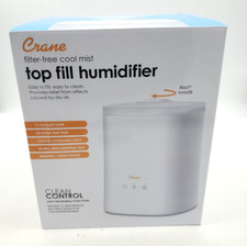 Crane Ultrasonic Cool Mist Console Humidifier, 1.2-Gallon, for Rooms 500 Sq. Ft.