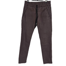 Pantalones Bevy Flog Shely Granate Borgoña Recubierto Cordón Pull On Pierna Ajustada Talla 26