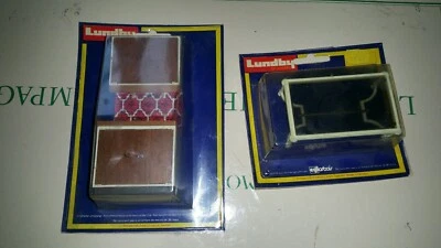 lot de 2 mobiliers design miniature vintage LUNDBY CEJI ARBOIS /NEUF NEW - Photo 1/4