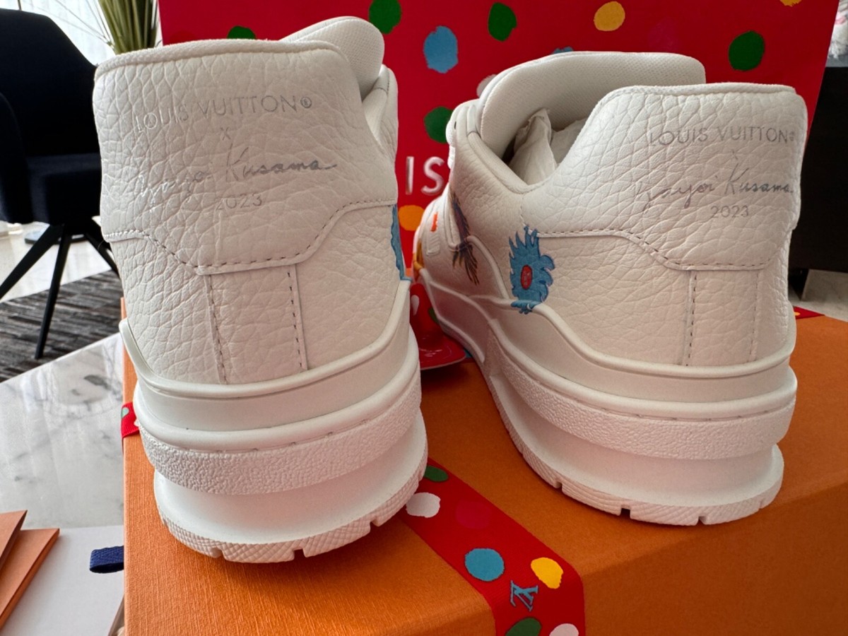 Louis Vuitton x Yayoi Kusama Trainer White Print 1ABD3G LV 7 Louis Vuitton x Yayoi Kusama Trainer White Print 1ABD3G LV 7