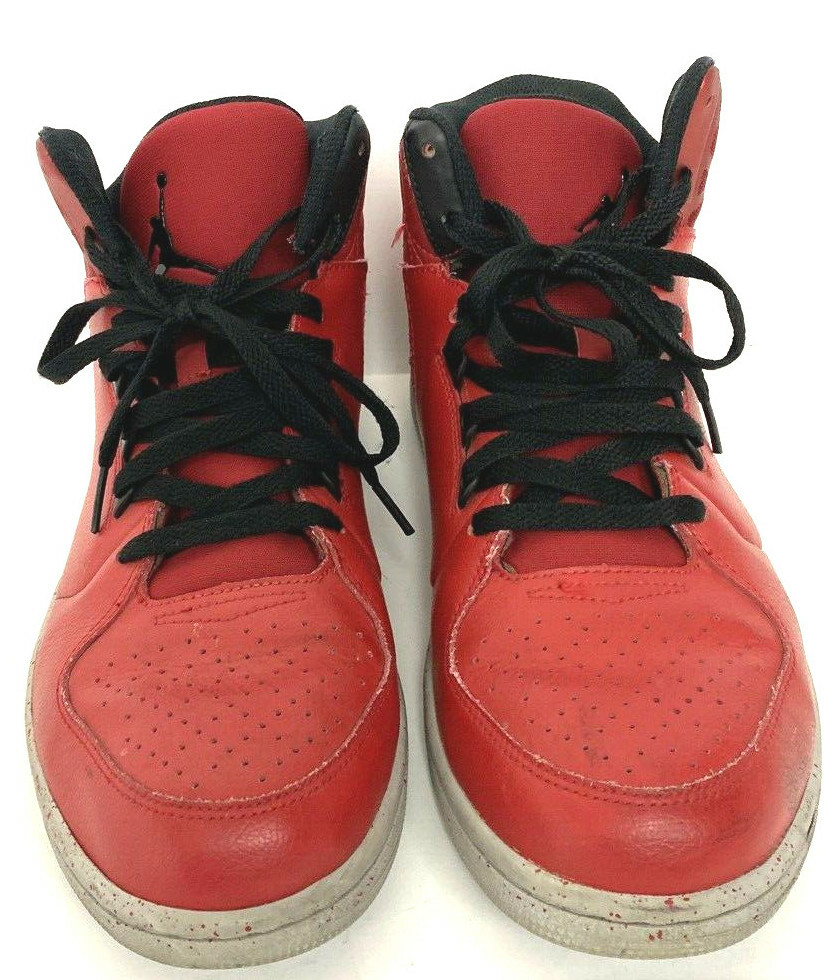 Nike AIR JORDAN 1 Flight 3 Hi Tops Red Gray Black 743188-600 -- Sz