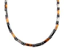 Magnetic Hematite Bracelet Anklet Necklace Brown Tigers Eye Strength