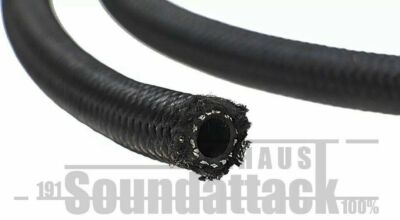 AN8 Öl - Kraftstoffschlauch, Nylon Stahl, Dash 8, Edelstahlgewebe, 1 Meter