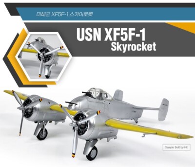 XF5F-1 Skyrocket 1:48 USN Navy Flugzeug Plastik Modellbausatz Academy Diora #...