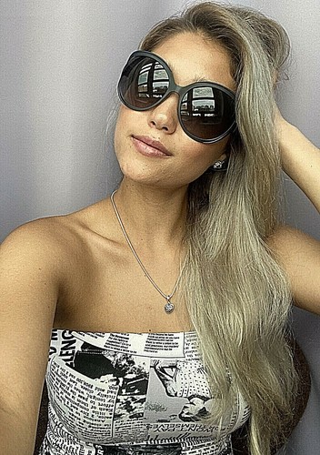 Nuevo Elegante Christian DIOR Diorelle1 Negro Gran Tamaño Para Mujer Gafas de Sol Italia - Imagen 14 de 14