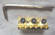 FLOYD ROSE Lic. LOCKING NUT MIGHTY MITE GOLD 42MM Bottom Mnt 4 Electric Guitar