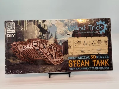 Wood Trick Steam Tank 3D Wooden Puzzles | For Adults And Kids | 381 Pcs | NEW! - Image 1 of 2