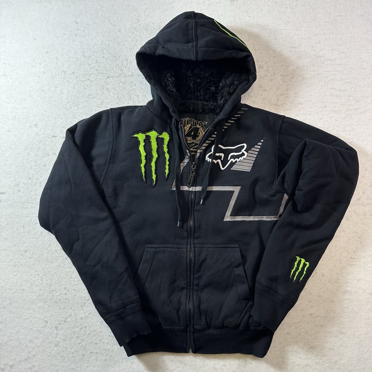 Vintage Fox Racing Monster Energy Hoodie Ricky Carmichael #4