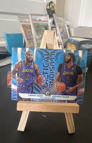 Anthony Davis, LeBron James #3 2022 Panini Donruss Optic Optical Illusions card