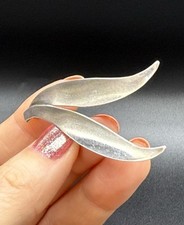 VINTAGE SILVER Carl Ove Frydensberg COF BROOCH DENMARK 5.5cmX2.8cm IN DIMENSIONS