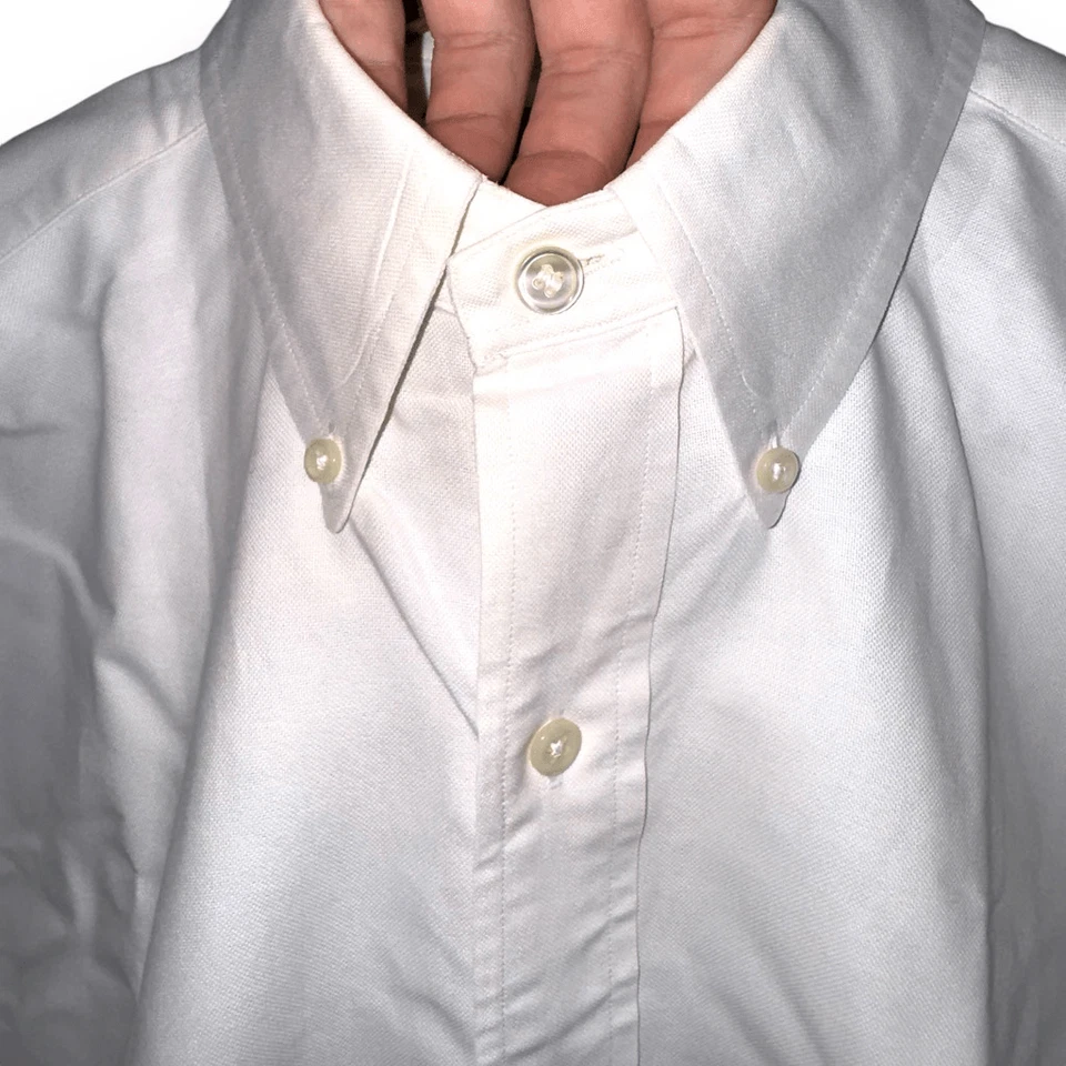 80sPolo Ralph Lauren White The Big Oxford” Shirt Size L - Image 3 of 4
