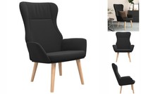Relaxsessel Relaxstuhl Loungesessel Sessel Polsterstuhl Schwarz Stoff