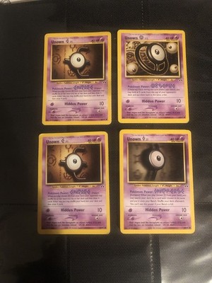 Unown I, E, O, E