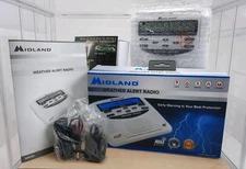 Midland WR-120 NOAA Emergency Weather Alert Radio with Alarm Clock, New Open Box