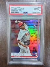 2019 Topps - Ranger Suarez #303 Rainbow Foil (RC) PSA 10 GEM mint