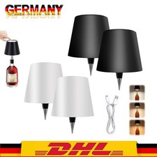 2 Pezzi LED Portabottiglie Lampada da Tavolo Bottiglia Luce Decorativa Dimmerabile NUOVO