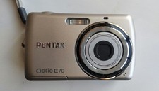 PENTAX Optio E70 Silver Compact Digital Camera Tested Working Seller Japan
