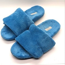 Vionic- DREAM Slippers sz. 5 Faux Fur Slippers- Atomic Blue- EUC