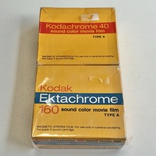 UNUSED Colour Film Kodachrome 40 Type A KODAK Ektachrome 160 Color Movie Film