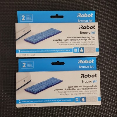 2 Box of 2 iRobot Braava Jet Washable Reusable Microfiber Wet Mop Pads 4 Total
