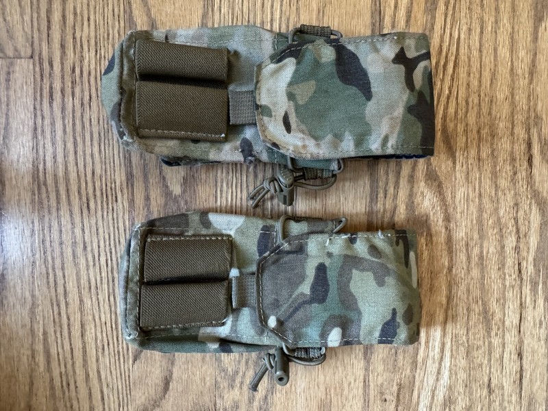 Tactical Tailor Fight Light Double M4 Mag Pouch, Multicam, includes 2 pouches