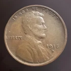 1916-D AU Lincoln Wheat Cent Coin Sold As Pictured #2201