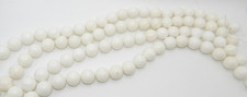 White Howlite Turquoise 15mm Smooth Round Beads 16" Strand 