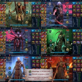 RaidShadowLegends|7 Mythic|308 Legendary|2x platinum Avatar|33M Power|Speed 432