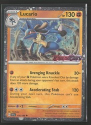 Lucario (Scarlet & Violet Stamp) 114/198 Holo Uncommon Promo