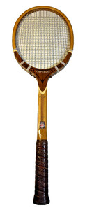 Raquette De Tennis Vintage Bois Badminton Acier | Photo Premium