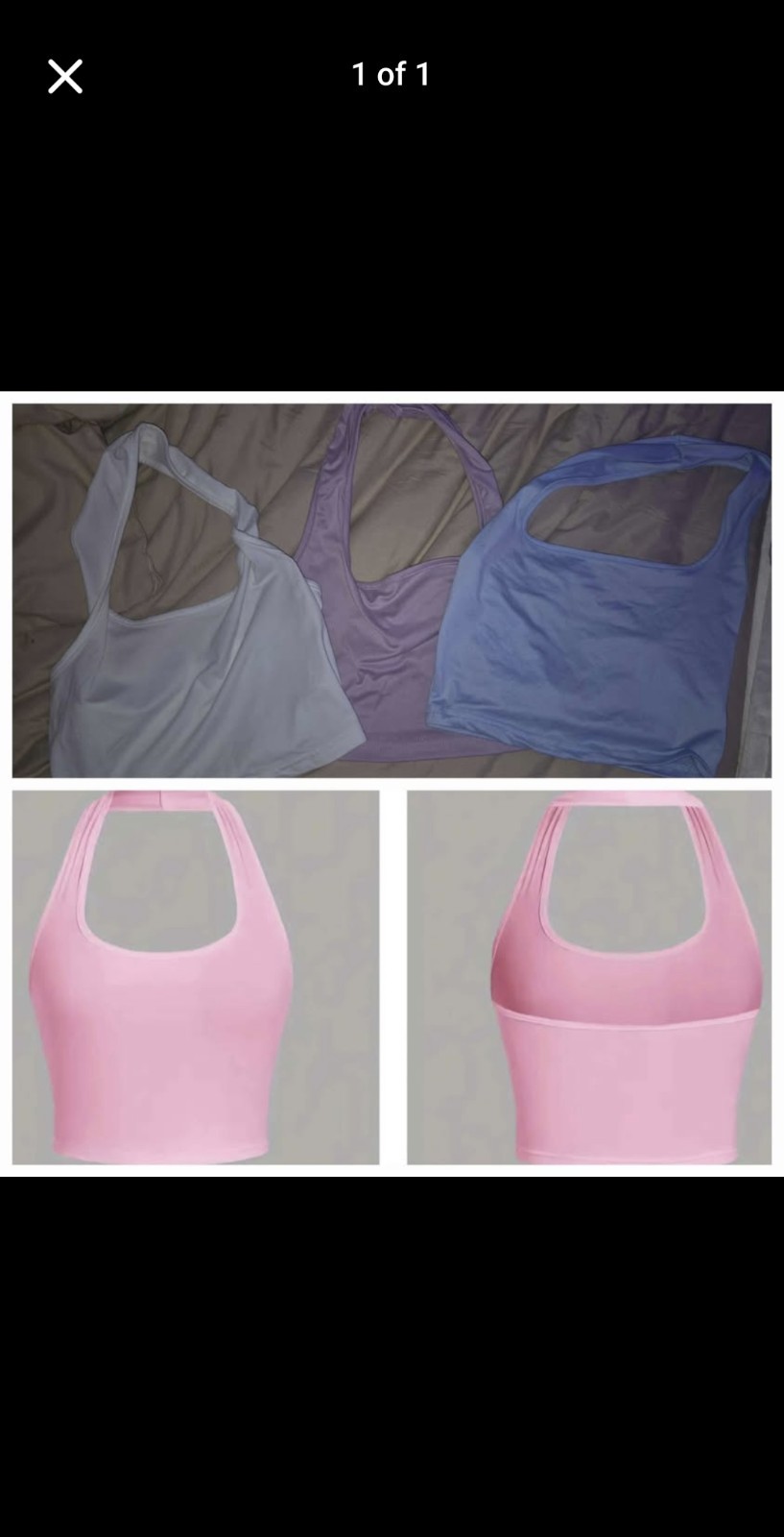 Different Colored Halter Crop Tops - image 1