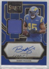 2023 Panini Select Signature Memorabilia Blue Prizm 25/75 Bobby Wagner Auto 1d0h