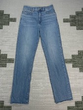 Madewell Jeans Womens 28 Tall 90s Straight Light Wash Denim