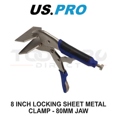 US PRO Tools 8 Zoll arretierende Blechklemme - 80 mm Backen 5934