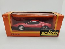 Vintage Solido Red Ferrari 512 BB #44 Die Cast Metal 1/43 Boxed