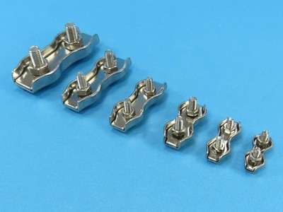 Edelstahl Drahtseilklemme Duplex V4A Seilklemme Drahtseil Flachklemme VA