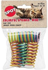 Ethical Pet Spot Colorful Springs Wide 10 count Short Spiral Cat Toys - 3 Pack