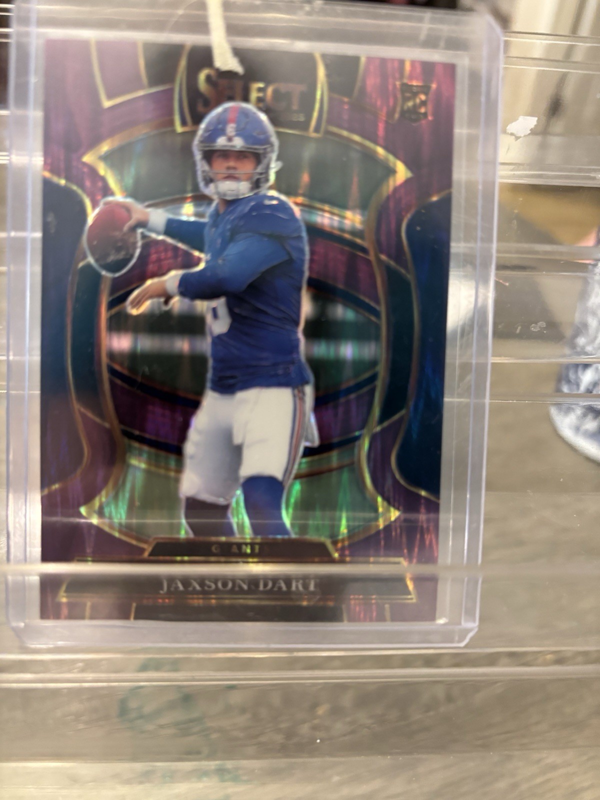 2025 Panini Select - Concourse Jaxson Dart #93 Purple Shock Prizm /699 (RC)