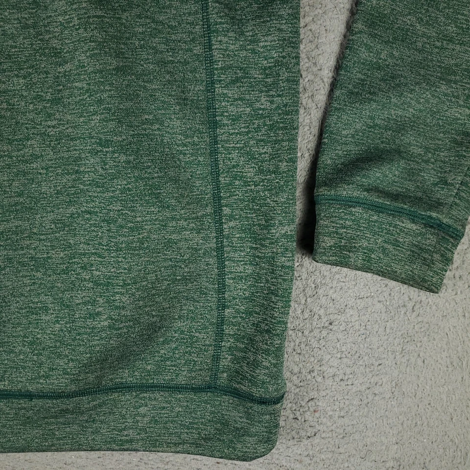 Adidas Miami Hurricanes Suéter Para Hombres XL Verde 1/4 Cremallera Pullover Sudadera UM Foto 4 de 4