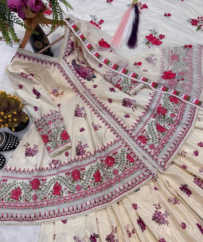 SALWAR KAMEEZ PAKISTANAIS INDIEN MARIAGE FÊTE ROBE BOLLYWOOD COSTUME SHARARA - Photo 5/7