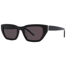 Saint Laurent Black Cat Eye Ladies Sunglasses SL M127-F 001 53 SL M127-F 001 53