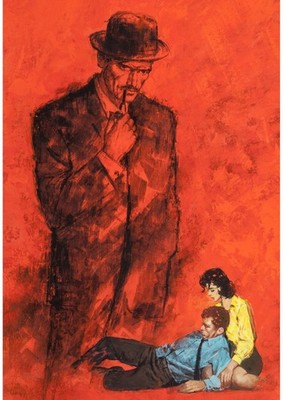 Lou Marchetti Maigret hat Skrupel 1959 Vintage Kunstdruck Poster Wanddeko Modus
