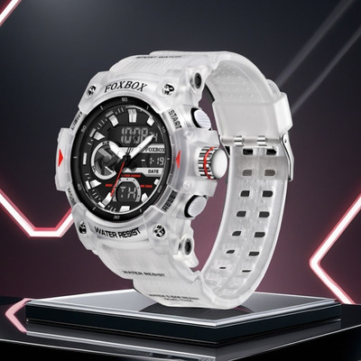 Herren Armbanduhr Männer Uhr LED Digital Datum 5ATM Wasserdicht Quarz Sportuhr